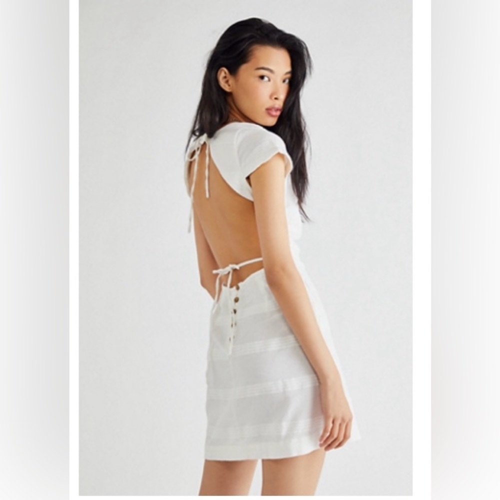 Free People Ivory Textured Dress